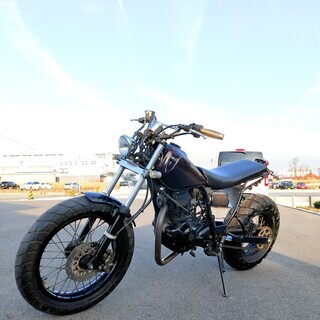 即決!上物！YAMAHA TW225　ストリートトラッカーカスタムバイク★　全国発送　近場送料安　250cc　TW200　FTR　SR400　250TR　好きな方にの画像