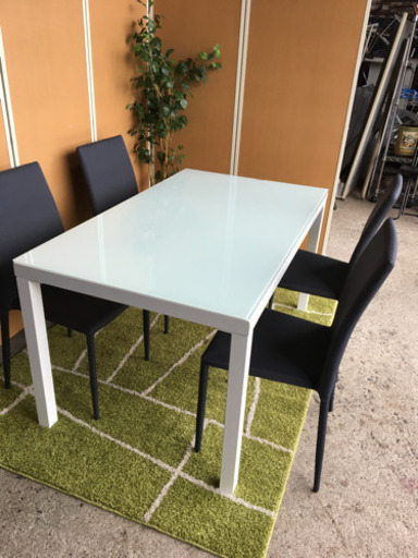☆モデルルーム☆展示品☆ダイニングテーブルセット☆ほぼ未使用、超美品
