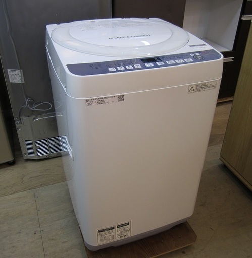 近隣配達無料 SHARP 洗濯機 ES-T710 7kg 30日迄！SHARP 7kg 洗濯機【
