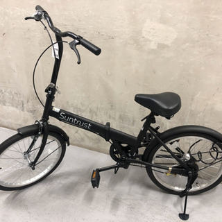 ※受渡予定者確定【未使用】折り畳み自転車　ブラック