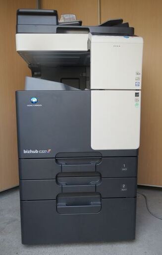 コニカミノルタ☆彡未使用トナ－４色付カラー 複合機 bizhub C227 コピー機 A3 軽量 動作確認済