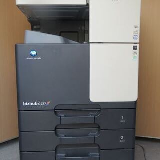 コニカミノルタ☆彡未使用トナ－４色付カラー 複合機 bizhub C227 コピー機 A3 軽量 動作確認済