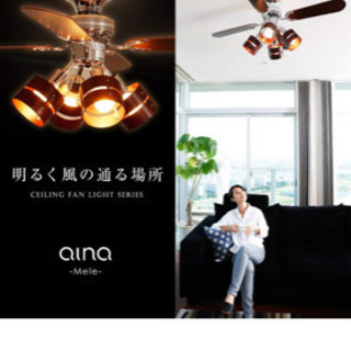 ★シーリングファン★LED付き未使用‼️の画像