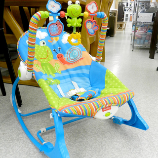 Fisher price ベビーバウンサー 震動＆メロディー 赤...