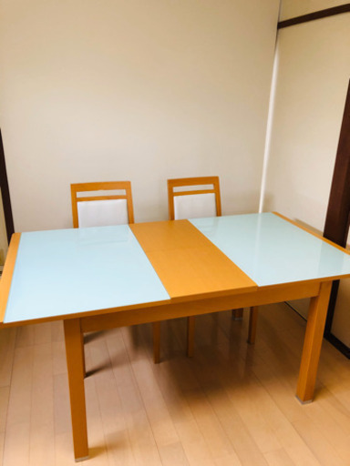 ニトリ　伸張式　ダイニングテーブル　美品