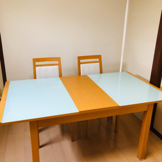 ニトリ　伸張式　ダイニングテーブル　美品