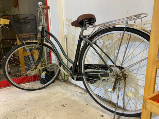 27インチ　シティサイクル　モスグリーン