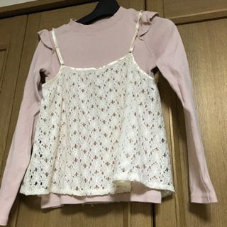 アンサンブル 花柄レース 