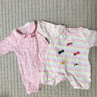 ロンパース  50 60 70 女の子　2枚セット