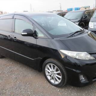 エスティマアエラス中期/令和4年2月/社外HDDナビ/地デジ/CD/DVD/バックカメラ/フリップダウン/両側パワースライド/スマートキー/ブラックの画像