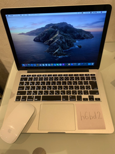 Mac Book Pro Retina 13inch i5-2.9G 8GB/512SSD/A1502/2016Magic mouse付き 値下げしました