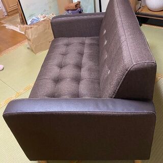 未使用2掛けソファー　の画像