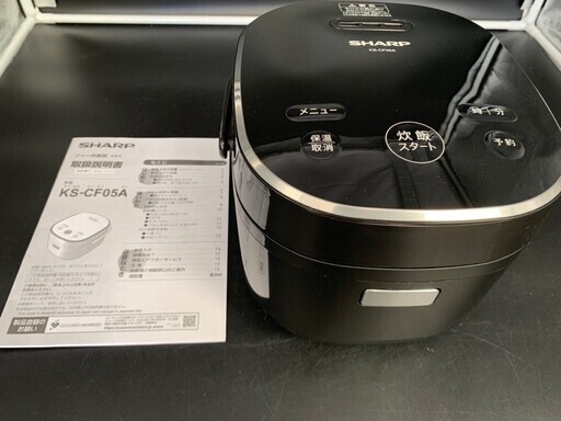 SHARP 炊飯器 KS-CF05A-B 2018年製 3合炊き