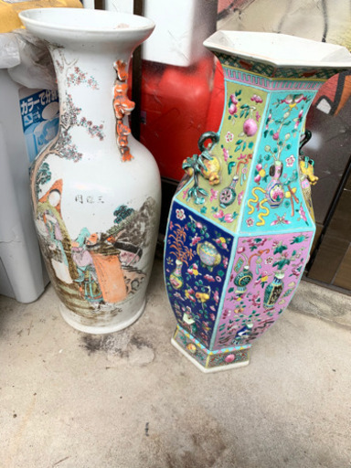 大きな壺　　花瓶　骨董品