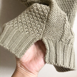 美品titivateアラン模様ニットワンピースの画像
