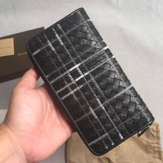 ボッテガヴェネタ 長財布 ラウンドファスナー 本革 BOTTEGA VENETA の画像