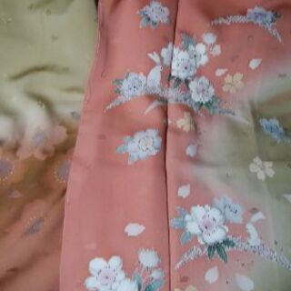 兎柄の振り袖