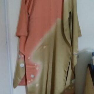 兎柄の振り袖