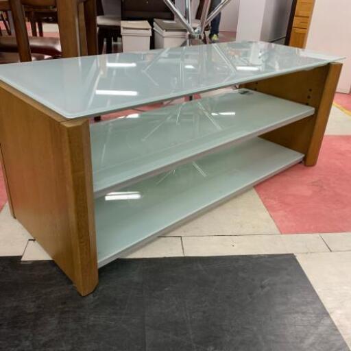 中古 テレビ台 オーディオボード ガラス天板タイプ 幅87cm×奥45cm×高52cm