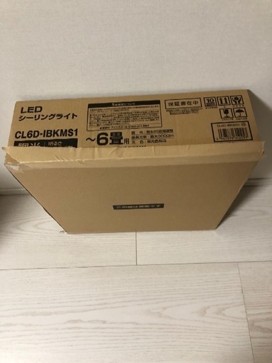 新品\u0026未使用　アイリスオーヤマ　CL6DIBKMS1 LEDシーリングライト ホワイト [6畳 /昼光色 /リモコン付き]