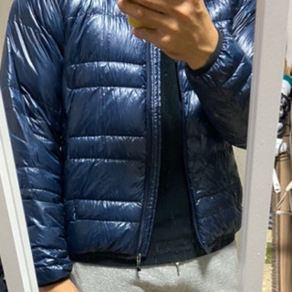 ノースフェイス　ライトダウン  サイズM ネイビー　美品