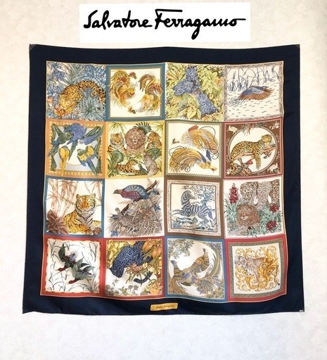 Salvatore Ferragamo フェラガモ　スカーフ　希少