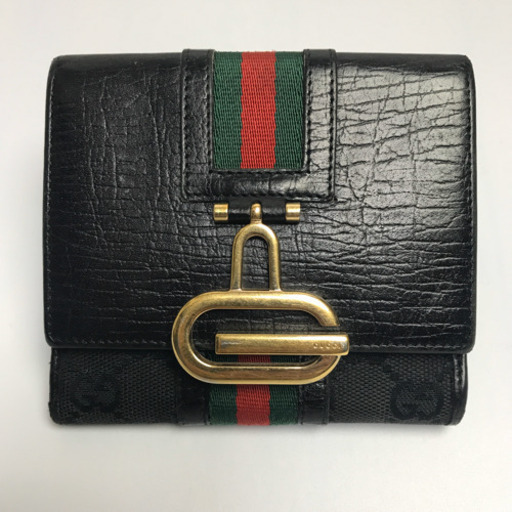 オールド　GUCCI シェリーライン　折り財布