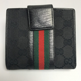 オールド　GUCCI シェリーライン　折り財布