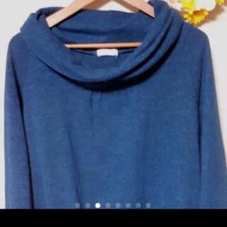 急募🔊 ◀️アーヴェヴェ▶️深緑 タートルネック ゆったり Mの画像