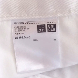 ユニクロ　ボーイフレンドフィットデニム　ショートパンツの画像