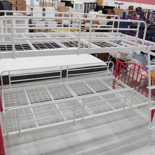 ニッセン 2段ベッド 子供用 スチール製 はしご付き 苫小牧西店
