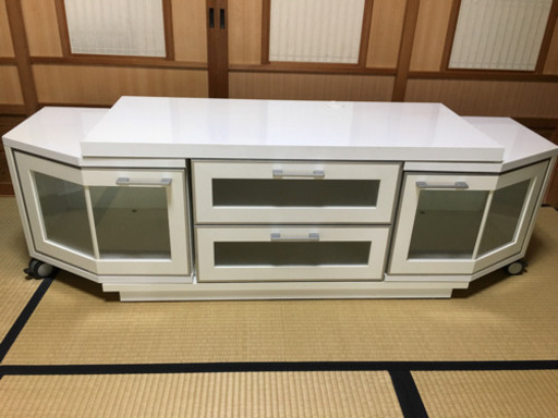 私物処分　テレビ台　キャビネット　伸縮