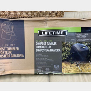 新品 ★  LIFETIME コンポスター 189L 家庭用 堆肥 肥料 回転式 生ごみ処理機 コンポスト タンブラー COMPOST 60076 ライフタイムの画像