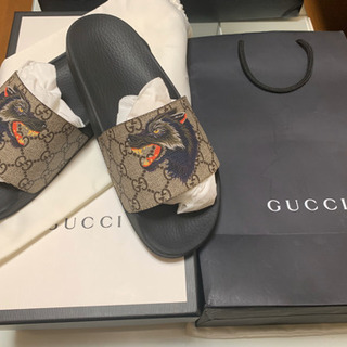 【希少】GUCCI オオカミ柄 サンダル