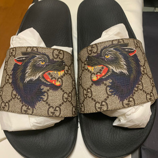 【希少】GUCCI オオカミ柄 サンダルの画像