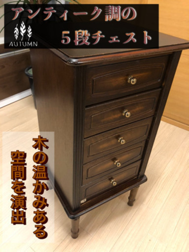 ✨インテリアハウス✨アンティーク調のキャビネット無料配送
