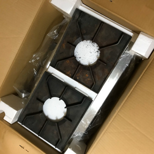 ◆LPガス仕様です◆ リンナイ 業務用 ガスコンロ RSB-206N 内炎式！ 自宅台所にて使用 実稼働2年程度