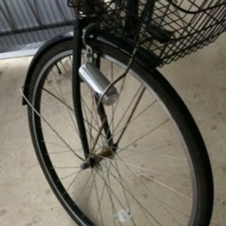 シティサイクル 27インチ 6段変速 黒 の画像