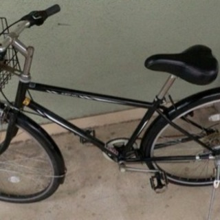 シティサイクル 27インチ 6段変速 黒 の画像