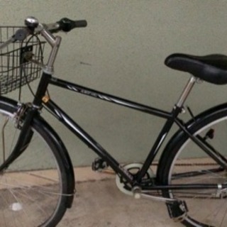 シティサイクル 27インチ 6段変速 黒 