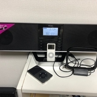 TEAC　IPOD用スピーカー　【綺麗】【いい音します】いＦＭ付...