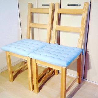 IKEA ダイニングチェア 2脚 美品