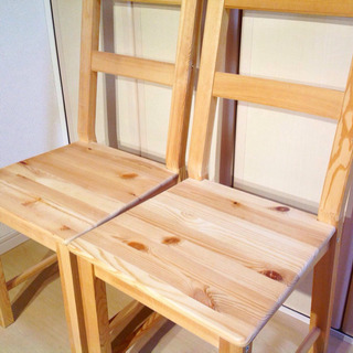 IKEA ダイニングチェア 2脚 美品の画像