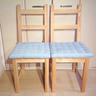 IKEA ダイニングチェア 2脚 美品の画像