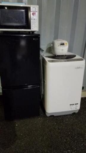 SHARP　冷蔵庫　洗濯機　レンジ　炊飯器　セット売り