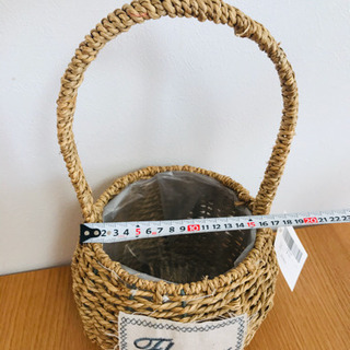 藤バスケット　収納　の画像