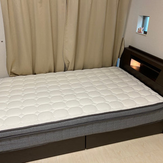 【元値総額¥50,000以上】マットレス&セミダブルベッドフレーム　セット