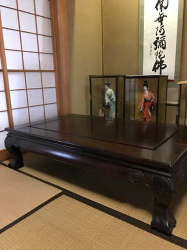 座敷机　黒檀　50万円