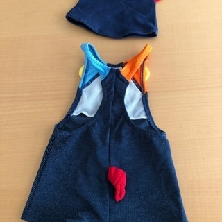 ミキハウス　ベビー　水着　80cm 帽子付きの画像