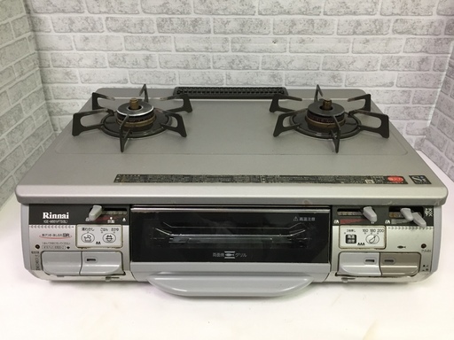 リンナイ　ガステーブル　LPガス　プロパンガス　2010年製　RTS-M660VFTS-R　中古品6173